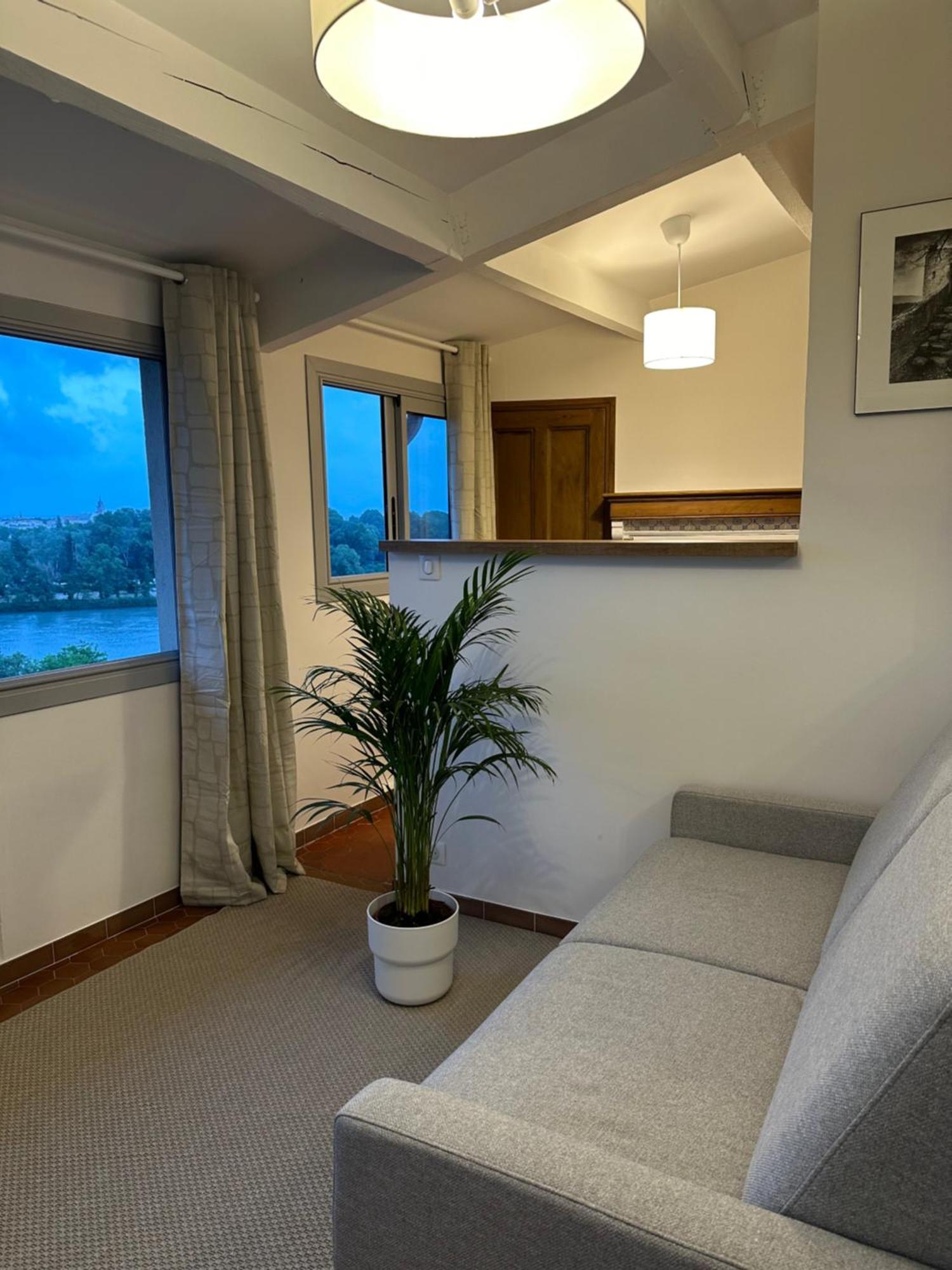 Charmante Petite Maison Avec Vue Panoramique, En Centre Historique, Proche D'Avignon, Ancienne, Renovee, Climatisee, Terrasse, Parking Public Gratuit ヴィルヌーヴ・レ・ザヴィニョン エクステリア 写真