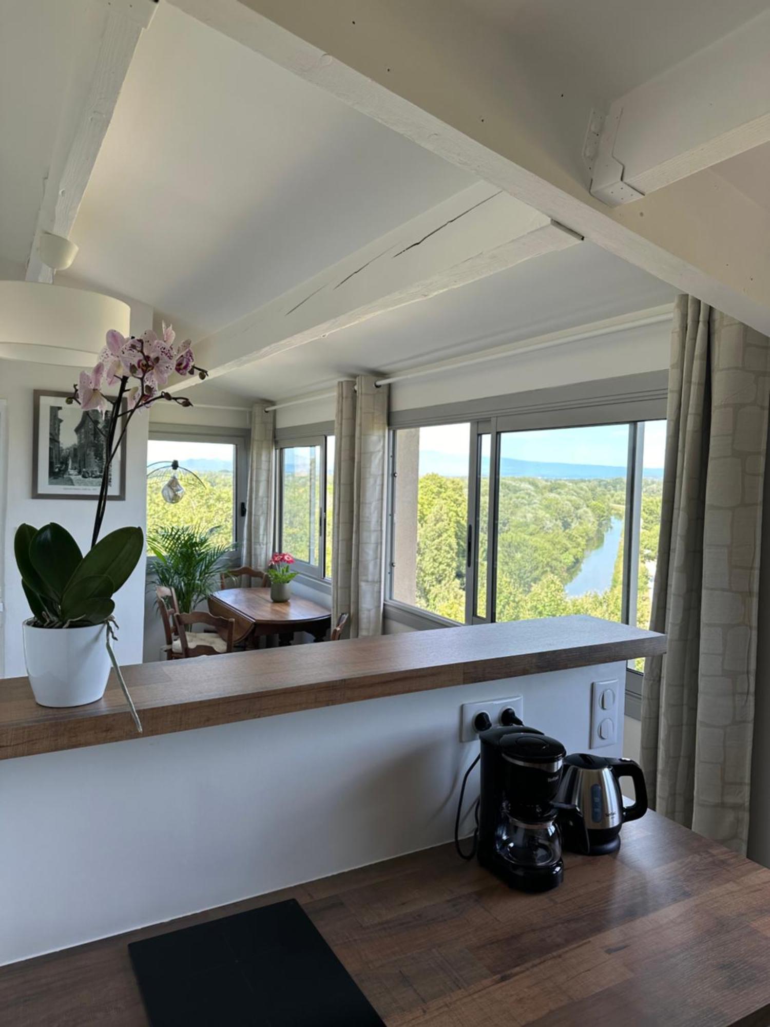 Charmante Petite Maison Avec Vue Panoramique, En Centre Historique, Proche D'Avignon, Ancienne, Renovee, Climatisee, Terrasse, Parking Public Gratuit ヴィルヌーヴ・レ・ザヴィニョン エクステリア 写真