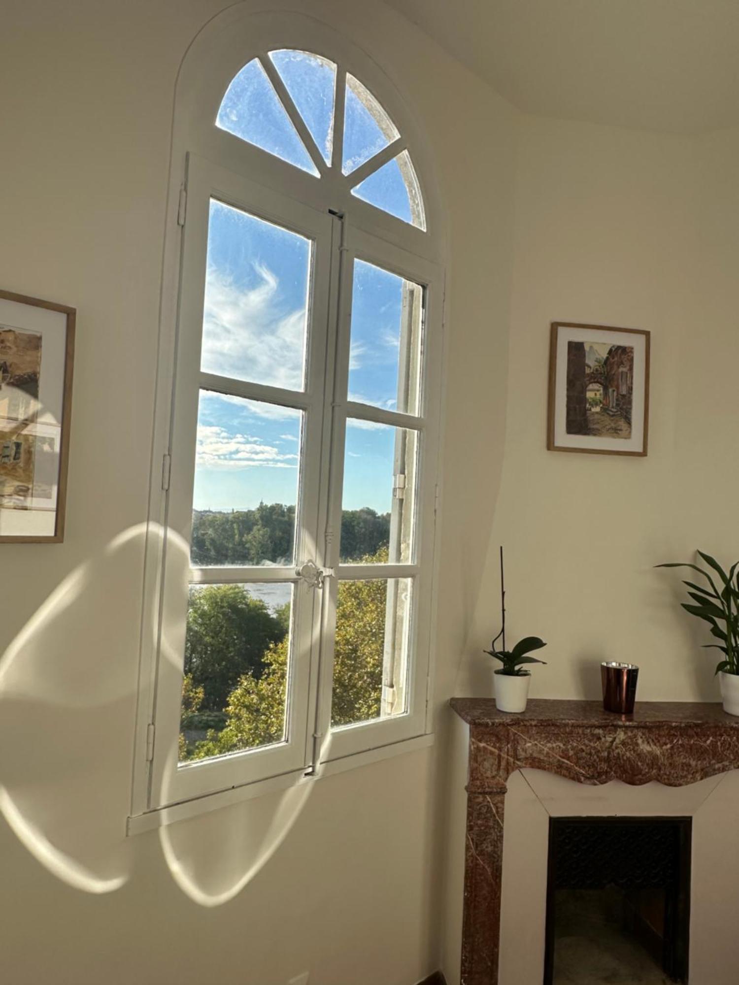 Charmante Petite Maison Avec Vue Panoramique, En Centre Historique, Proche D'Avignon, Ancienne, Renovee, Climatisee, Terrasse, Parking Public Gratuit ヴィルヌーヴ・レ・ザヴィニョン エクステリア 写真